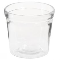 Product Flowerpot Glass Planter Transparent Ø11cm H10.5cm 2pcs