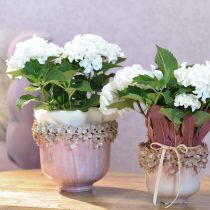 Product Flowerpot Ceramic with Flower Décor Pink Ø19cm H16.5cm