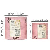 Product Flower pot set for balcony and garden, planter box decoration, vintage style, 15cm, 3 pieces