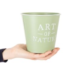 Product Zinc flower pot, mint green, Ø15cm, H13.5cm