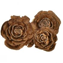 Product Cedar cones cut as rose Cedarrose 4-6cm natural 50 pcs