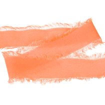 Product Chiffon ribbon orange pastel fabric ribbon fringes 40mm 15m