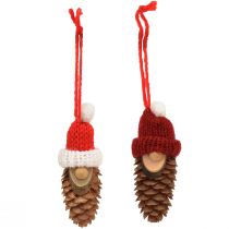 Product Christmas tree decoration gnome cone gnome red 9cm 12pcs