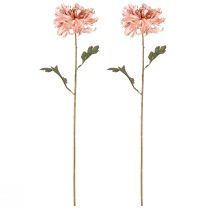 Product Chrysanthemums Pink Salmon Artificial Ø13cm L72cm 2pcs