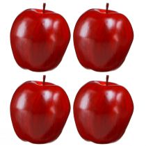 Product Decorative Apple Red Decorative Fruit Ø8cm H9.5cm Red Delicious 4 pcs