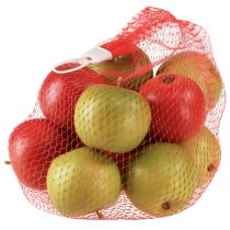 Product Decorative Apple Red Green Artificial Fruit Ø5.5cm H5cm 12 pcs