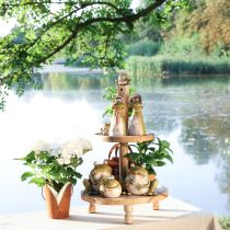 Product Decorative Frog Ceramic Green Brown Vintage L15.5cm 2 pcs