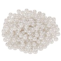 Product Decorative white beads, Ø8mm, 250 pieces