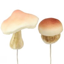 Product Decorative Mushrooms for Sticking Brown Decorative Mushrooms Autumn 3.5/5.5cm 16 pcs