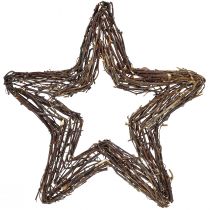Product Decorative stars for hanging wall decoration willow natural 40cm 2pcs