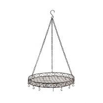 Product Decorative hanging tray Ø30cm brown L45cm