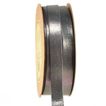 Product Decorative ribbon silver metallic look jewelry ribbon 15mm 15m