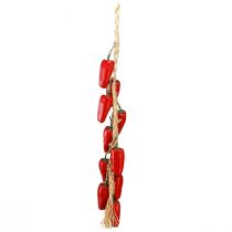 Product Decoration hanger pepper red on a string natural summer L60cm