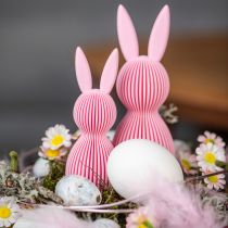 Product Easter Bunny Spring decor Modern Folded Paper Look Plastic 13cm 3 pieces