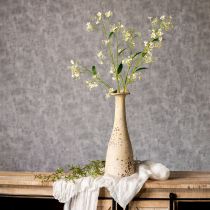 Product Decorative apple blossom branch as an artificial flower for bright living room accents, cream, 108cm, 2 pieces