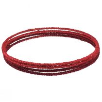 Product Decorative ring jute decoration loop red dark red Ø30cm 4pcs