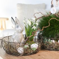 Product Wire Basket Bowl with Handle Brown Ø35/30/25cm Set of 3