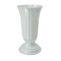 Vase Lilia white Ø16 - 28cm floor vase 1pc