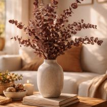 Product Eucalyptus branches, preserved eucalyptus, dried flowers, red, 75cm, 150g