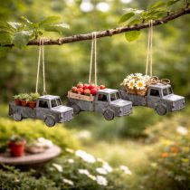Product Vintage Decorative Metal Cars for Hanging, Assorted Sizes, 9-10cm, 4 Pieces