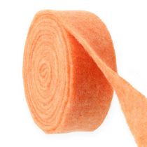 Product Felt ribbon orange 7.5cm 5m
