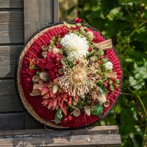 Product Felt cord fleece Mirabell 25m dark red