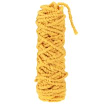 Product Felt cord fluffy Mirabell yolk yellow 25m