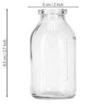Product Bottle decoration glass mini vases tray metal round Ø11.5cm