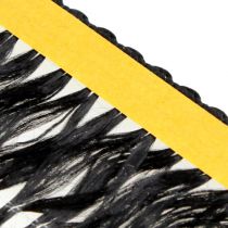 Product Self-adhesive black fringe trim for funeral floristry and decoration, weatherproof, 25m x 40mm