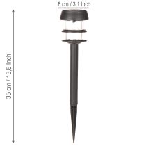 Product Solar garden lights with ground spike, outdoor lamps for garden paths, 35cm, 6 pieces