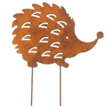 Product Garden stake hedgehog rust patina decorative garden stake 20cm