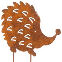 Product Garden stake hedgehog rust patina decorative garden stake 20cm