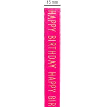 Product Happy Birthday gift ribbon with festive lettering for decorating birthday gifts, 18m