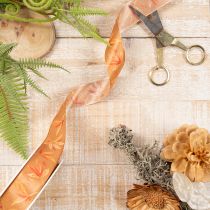Product Gift ribbon autumn with leaves for creative packaging 25mm 18m