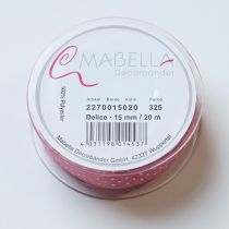 Product Gift ribbon with a stylish polka dot design for festive packaging, 1.5cm wide, 20m long