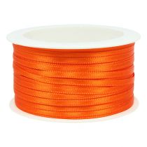 Product Satin ribbon gift ribbon decorative ribbon orange 3mm × 50m