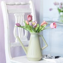 Product 9L watering can in olive green with removable rose, practical for garden and flower care, robust, 42cm