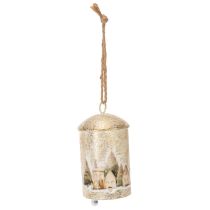 Product Bell with winter village motif for hanging, 20cm