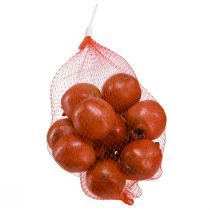 Product Artificial pomegranate decoration set in a net, deceptively realistic, red-yellow-green, Ø5.5cm, 12 pieces