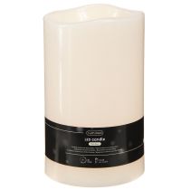Product Large LED candle with timer, for outdoor use, warm white, Ø12.5cm, H20cm