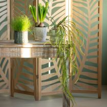 Product Green bristle millet artificial plant for elegant hanging decorations, stylish room accents, 114cm