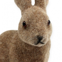 Product Decorative rabbit 14cm flocked 4 pcs.