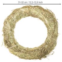 Product Hay wreaths, table decoration, natural material, Ø 31-32cm, set of 5