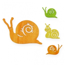 Streudeko wooden snail sort 3.5cm 39pcs