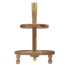 Product Etagere wooden 2-tier mango wood Ø35cm/Ø24cm H51,5cm