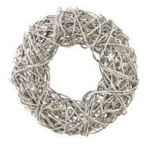 Product Wooden wreath, decorative wreath, natural white, Ø30cm, H9.5cm