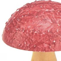 Product Wooden mushrooms decoration mushrooms table decoration autumn red natural 5×6cm 9pcs