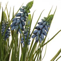 Product Hyacinths artificial in pot blue 24cm