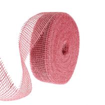 Product Jute ribbon pink 5cm 40m
