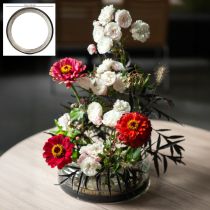 Product Kenzan flower arranging aid with brass pins for floral arrangements